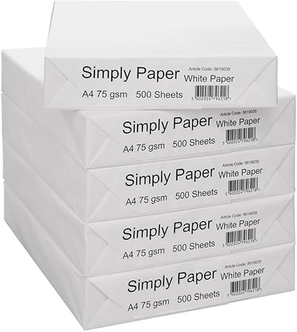 Simply Paper A4 75gsm Multipurpose Paper: 2500 sheets