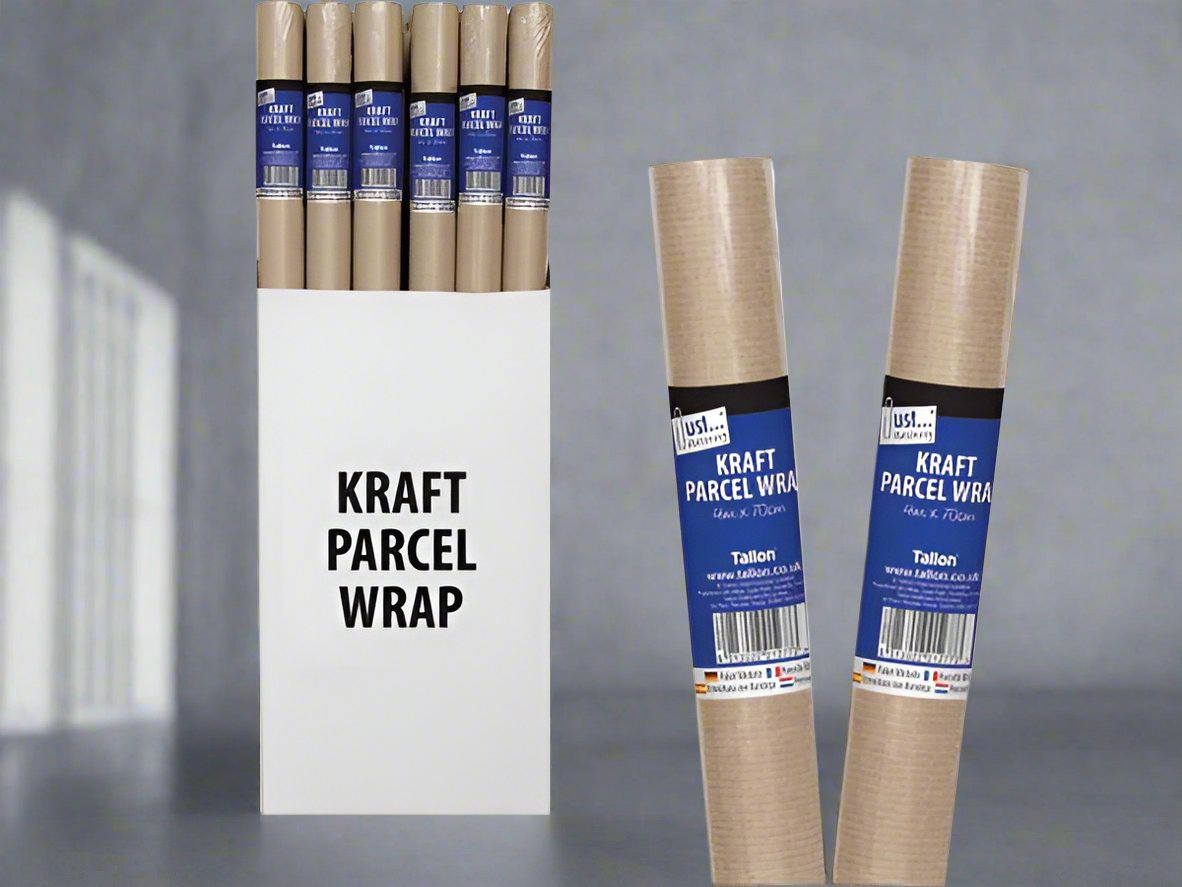 Just Stationery 4mtr Parcel/Kraft Wrap Paper
