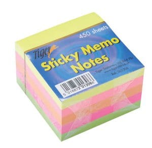 Sticky Memo Notes 76 x 76mm 450 Sheets