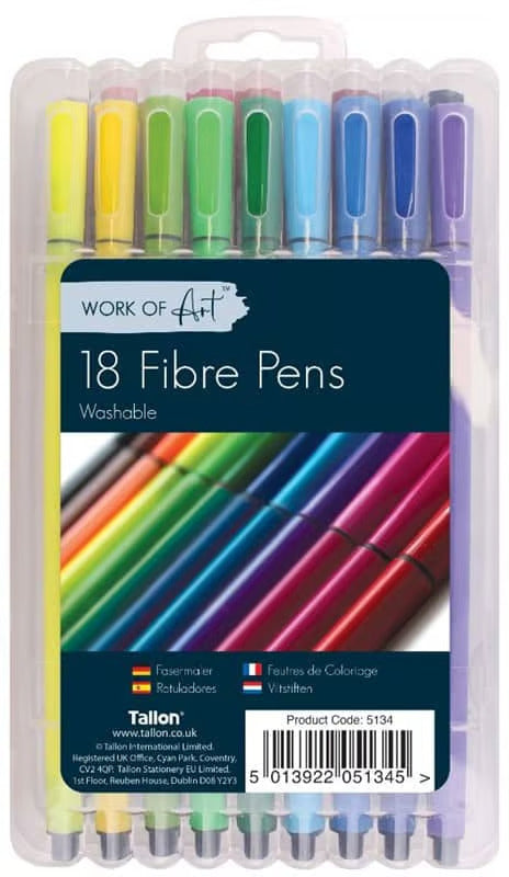 18 Easynote Washable Easynote Fibre Pens